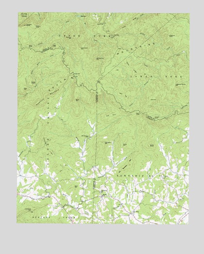 Benn Knob, NC USGS Topographic Map