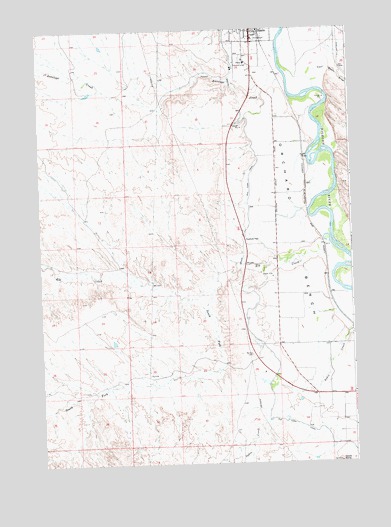 Orchard Bench, WY USGS Topographic Map