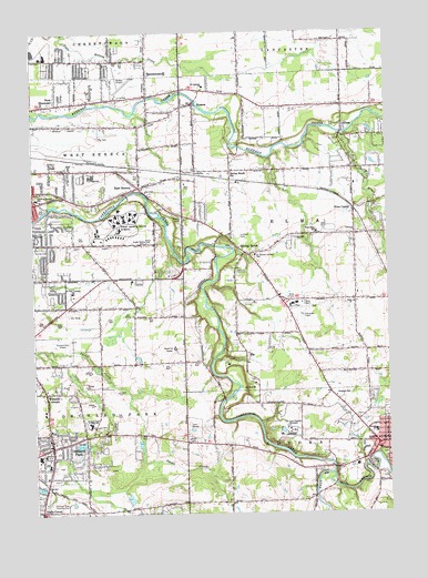 Orchard Park, NY USGS Topographic Map
