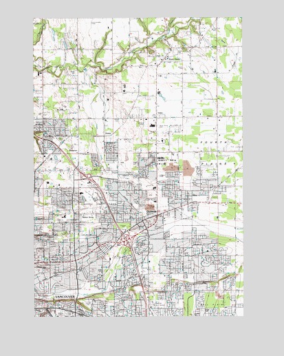 Orchards, WA USGS Topographic Map