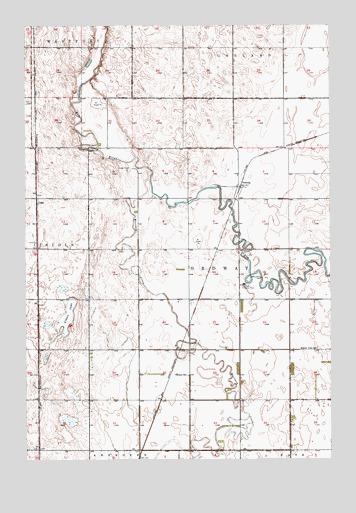 Ordway, SD USGS Topographic Map