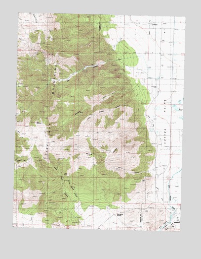 Oreana Peak, NV USGS Topographic Map