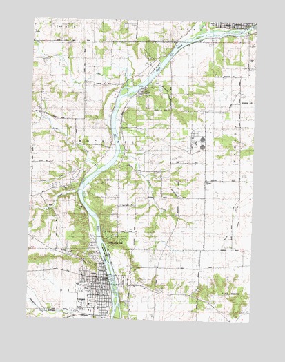 Oregon, IL USGS Topographic Map