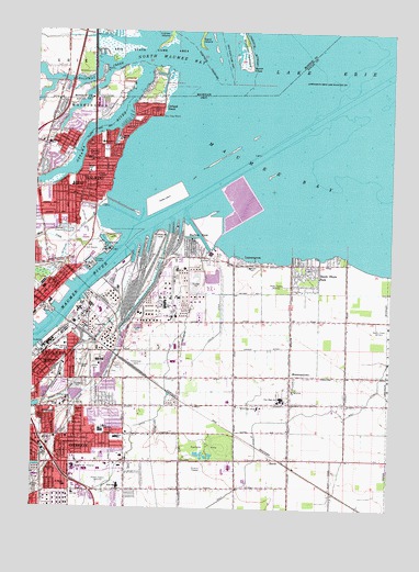 Oregon, OH USGS Topographic Map