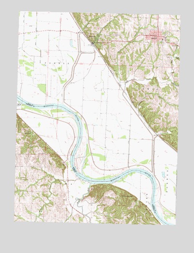 Oregon, MO USGS Topographic Map