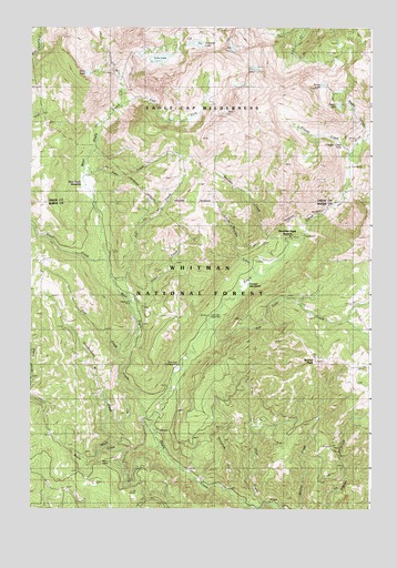 Bennet Peak, OR USGS Topographic Map
