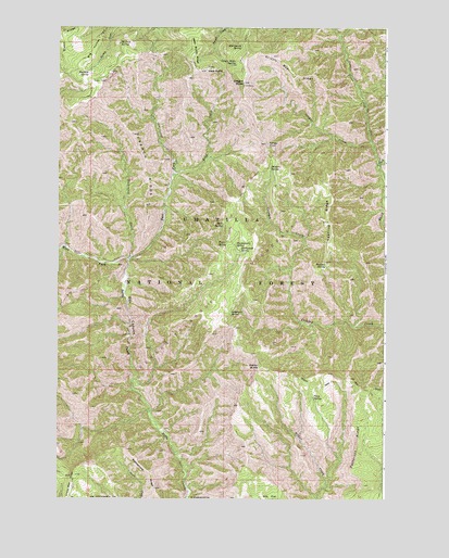 Oregon Butte, WA USGS Topographic Map