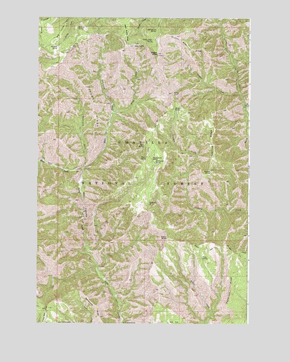 Oregon Butte, WA USGS Topographic Map