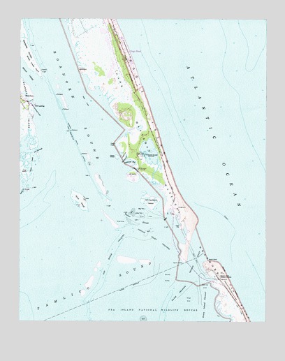 Oregon Inlet, NC USGS Topographic Map