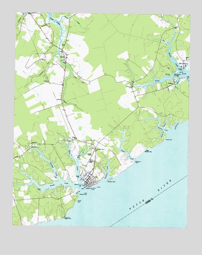 Oriental, NC USGS Topographic Map