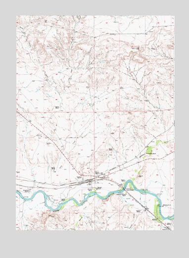 Orin, WY USGS Topographic Map