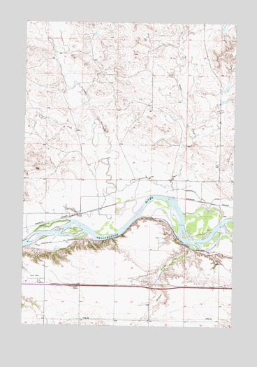 Orinoco, MT USGS Topographic Map