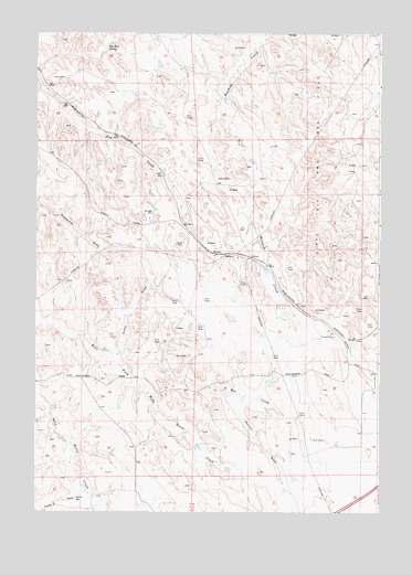 Oriva, WY USGS Topographic Map