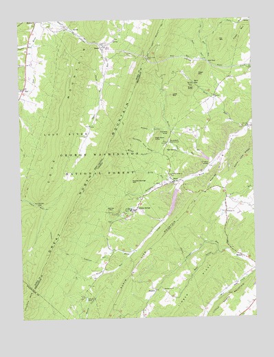 Orkney Springs, VA USGS Topographic Map