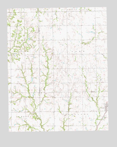 Orlando West, OK USGS Topographic Map