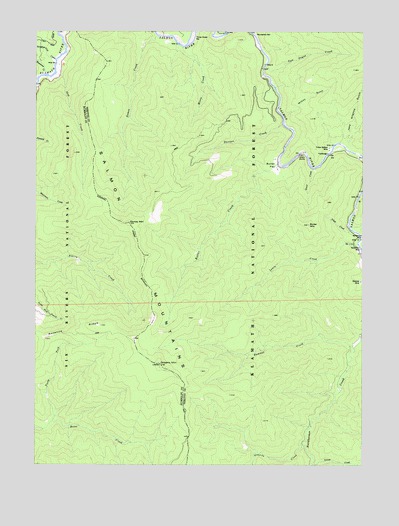 Orleans Mountain, CA USGS Topographic Map