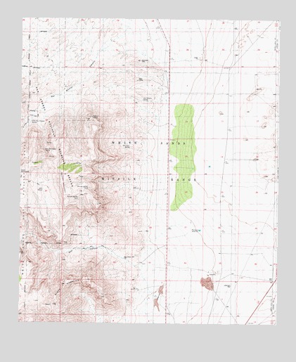 Bennett Mountain, NM USGS Topographic Map