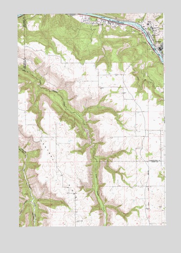 Orofino West, ID USGS Topographic Map