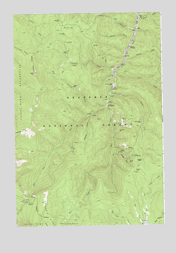 Orogrande, ID USGS Topographic Map