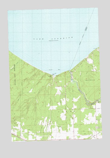 Oronto Bay, WI USGS Topographic Map