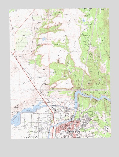 Oroville, CA USGS Topographic Map