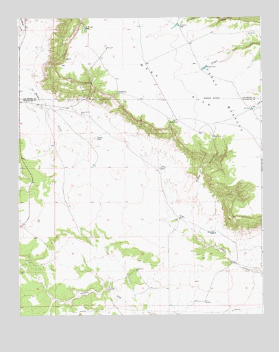 Ortega Tank, NM USGS Topographic Map