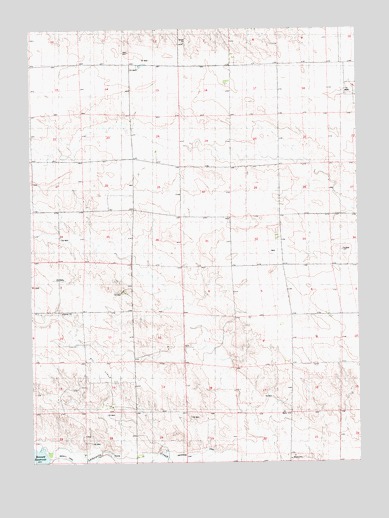 Bennett Reservoir East, NE USGS Topographic Map