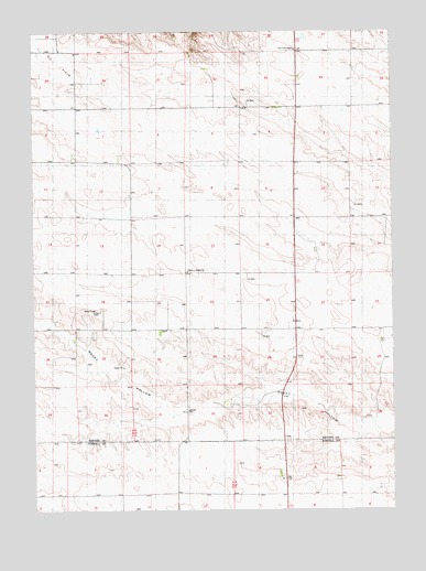 Bennett Reservoir NW, NE USGS Topographic Map