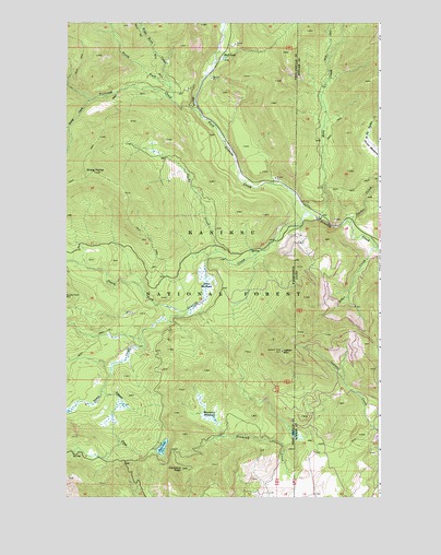 Orwig Hump, WA USGS Topographic Map