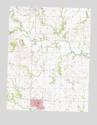 Osage City, KS USGS Topographic Map