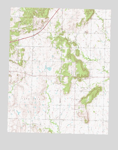 Osage Hills, OK USGS Topographic Map