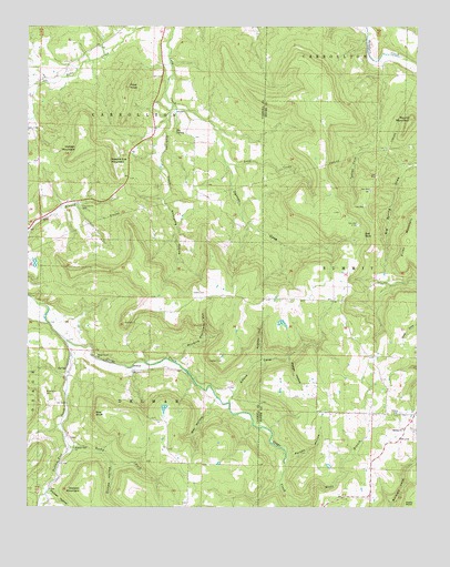 Osage NE, AR USGS Topographic Map