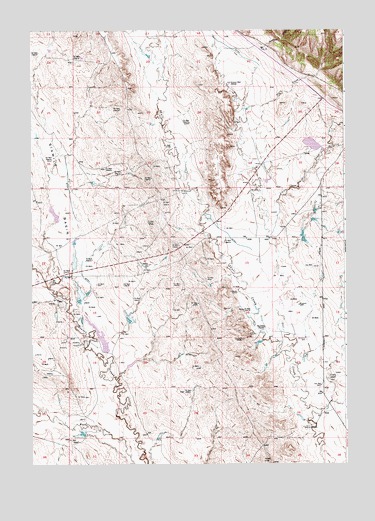 Osage SE, WY USGS Topographic Map