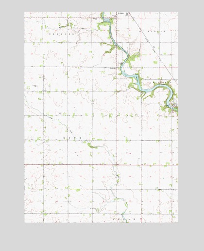 Osage SW, IA USGS Topographic Map