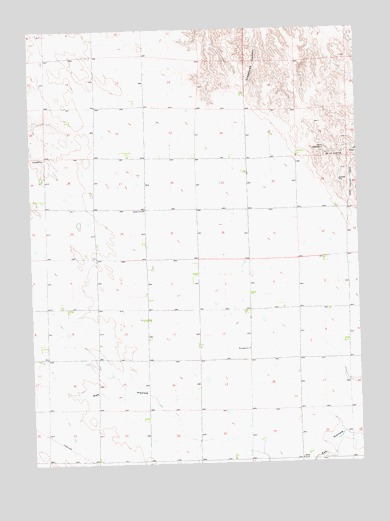 Oshkosh SW, NE USGS Topographic Map