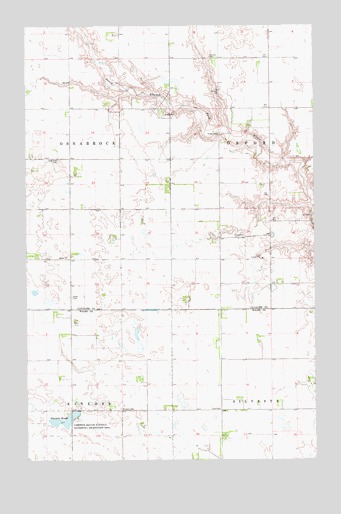 Osnabrock SW, ND USGS Topographic Map