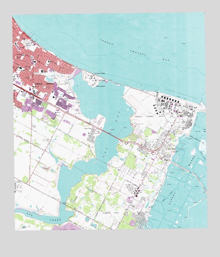 Oso Creek NE, TX USGS Topographic Map