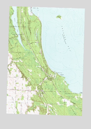Ossineke, MI USGS Topographic Map