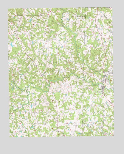 Ossipee, NC USGS Topographic Map