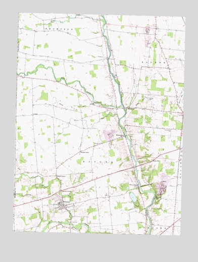 Ostrander, OH USGS Topographic Map