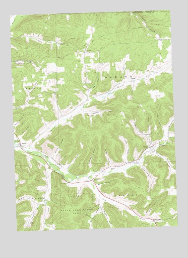 Oswayo, PA USGS Topographic Map