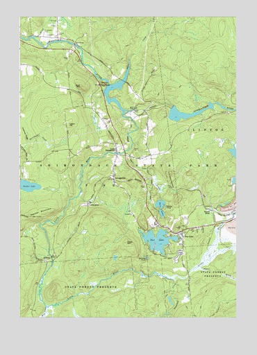 Oswegatchie, NY USGS Topographic Map