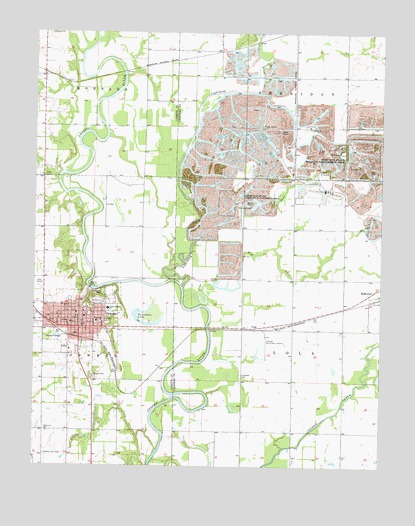 Oswego, KS USGS Topographic Map