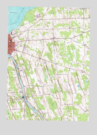 Oswego East, NY USGS Topographic Map