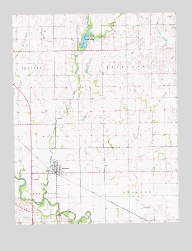 Bennington, KS USGS Topographic Map