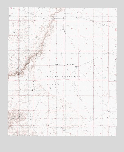 Otero Mesa North, NM USGS Topographic Map