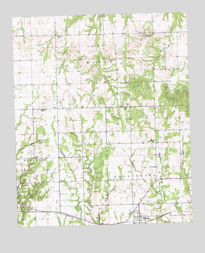Bennington North, OK USGS Topographic Map