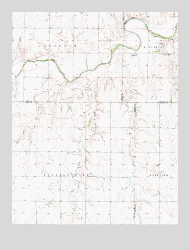Otis NE, KS USGS Topographic Map
