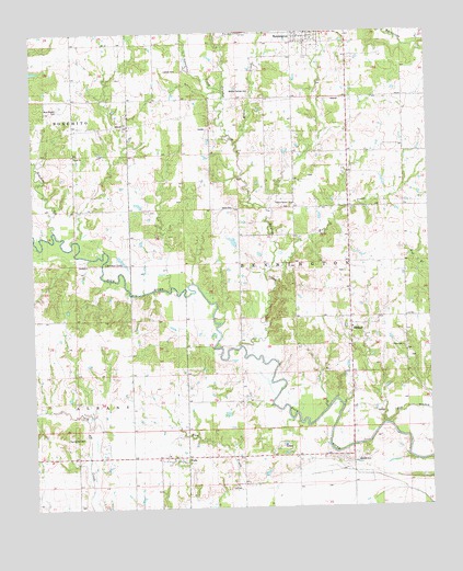 Bennington South, OK USGS Topographic Map