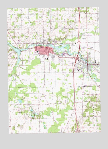 Otsego, MI USGS Topographic Map